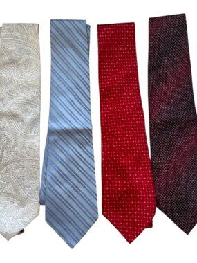 Bundle-Men's Silk Ties Brands: Stafford, Van Heusen, J. Ferrar Multicolors